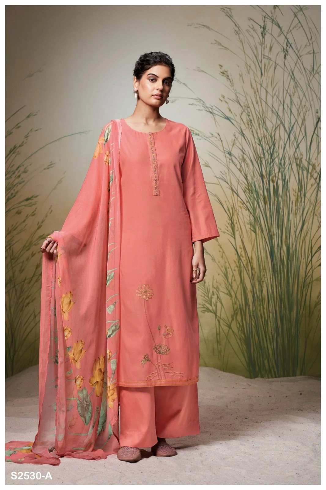 Ganga Madalyn 2530 Premium Cotton Silk Wholesale Fancy Salwar Suit Catalog — Wholesale Salwar Suits, Ganga wholesale from Surat - Gallery Image 4